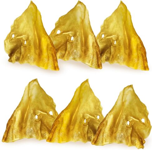 JOR Dog Pig Ears, Slow-Dried High Protein Premium Pork Chews, Easy to Digest Treats for All Canine Breeds & Sizes, Oral Care Support for Pets, with Rich Flavor & Firm Textured Surface, 6 Pcs/Pack in Saudi Arabia