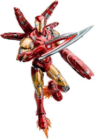 مجموعات نماذج BLOKEES Champion Class Marvel Infinity Saga Iron Man Mark LXXXV EX، مجموعة نماذج مفصلية مكونة من 167 قطعة مع لمسة نهائية معدنية، أجزاء تأثيرات، قاعدة عرض، مجموعة خالية من الأدوات، للأعمار من 14 عامًا فما فوق in Kuwait