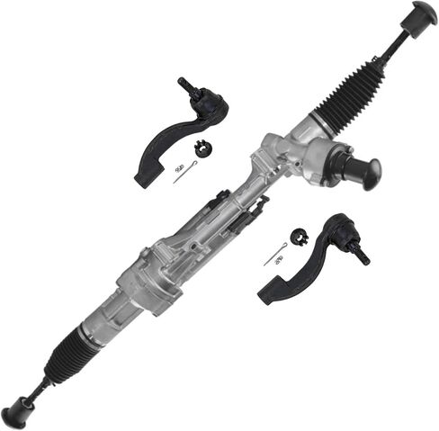مجموعة Detroit Axle Complete Power Steering Rack & Pinion Assembly + جميع نهايات قضيب الربط الداخلية والخارجية الأربعة in Kuwait
