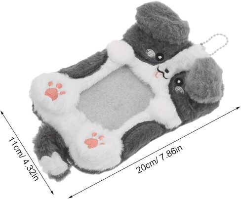 2pcs Plush Stuffed Animal Card Holder, Cute Cartoon Photo Frame Sleeve for Student, Kids, and Bag Ornaments, for Parties, Birthday, Festival Decoration in Saudi Arabia