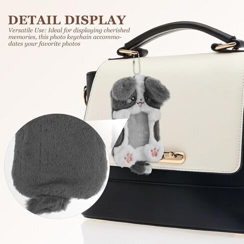 2pcs Plush Stuffed Animal Card Holder, Cute Cartoon Photo Frame Sleeve for Student, Kids, and Bag Ornaments, for Parties, Birthday, Festival Decoration in Saudi Arabia