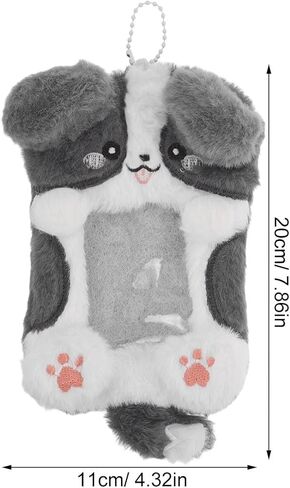 2pcs Plush Stuffed Animal Card Holder, Cute Cartoon Photo Frame Sleeve for Student, Kids, and Bag Ornaments, for Parties, Birthday, Festival Decoration in Saudi Arabia
