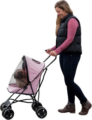 Pet Gear Travel Lite Plus Stroller, Compact, Easy Fold, No Assembly Required, Dark Sapphire (TL8150DS) in Saudi Arabia