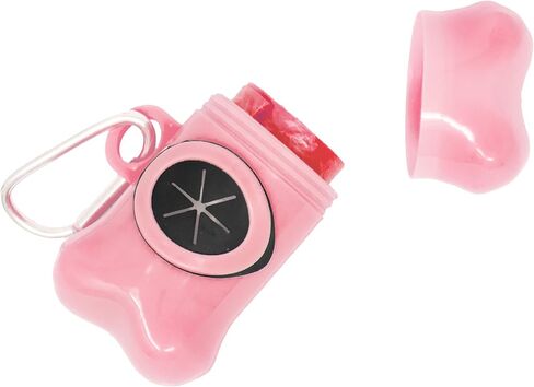 HQ Litter Bag Dispenser with Hanging Clip Includes 40 Bags in/Convenient Cleanup Solution through Best Litter Bag Dispenser (Pink) in Saudi Arabia