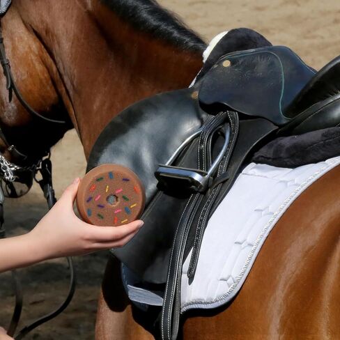 LemonRoad 8 Pack Tack Sponge Donut Shaped Double Sided Cleaning Sponges -Sponge and Loofah Surface Heavy Duty Cleaning Power for Tack and Gear in Kuwait