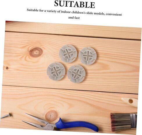 Vaguelly 4pcs Plastic Screw Caps for Indoor Slide Inner Diameter Gray Covers Safety-Enhancing Play Equipment Accessories Protective Nut Covers Easy Installation in Saudi Arabia