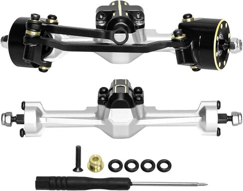 RC Front and Rear Axles SCX30 Axle for 1/30 Axial SCX30 RC Crawler Upgrade (Silver) in Saudi Arabia