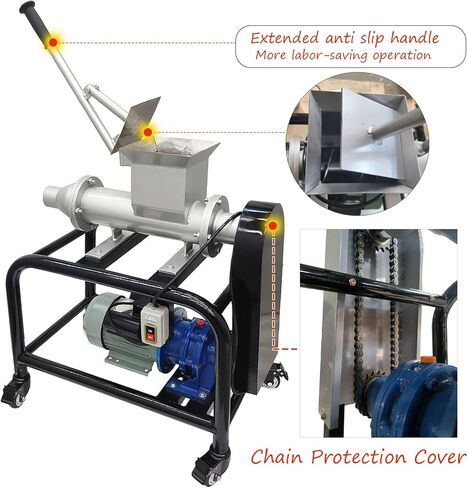 INTSUPERMAI Ceramic Clay Mixer Pug Mill Mixing Machine for Clay Mud Refiner Ceramic Extruder Tool Φ2.36in Outlet 330 lbs/h Capacity for Handmade Art Manufacture 220V/110V (with Transformer) in Saudi Arabia