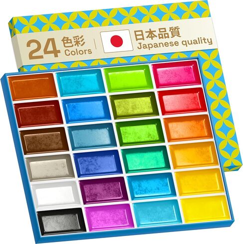 ARTISTRO Professional Watercolor Paint Set for Adults - 48 Pigment-Rich Colors, XL Pans, ASTM-I Lightfastness, High Tinting Strength Watercolor Set for Professionals made by professionals in Kuwait