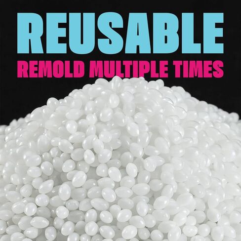 VViViD Thermoplastic Moldable Beads (8oz) Meltable Thermal Polymorph Plastic Pellets for Modeling, Crafts, DIY, Cosplay, Sculpting and Temporary Repair in Saudi Arabia