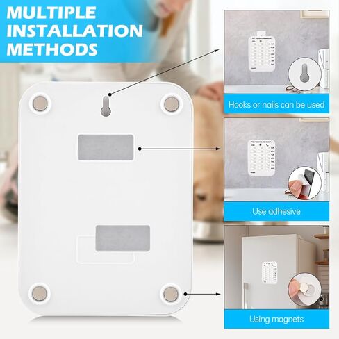 Magnetic Dog Feeding Reminder - AM/PM/Evening Pet Feed Tracker, Reusable Puppy Feeding Schedule Chart for Dogs Cats Fish, Easy Install on Fridge/Wall in Kuwait