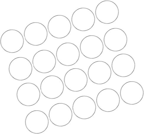 Artibetter 20pcs Metal Craft Hoops Iron Wire Rings for DIY Dreamcatcher Floral Wreath Wall Art in Saudi Arabia