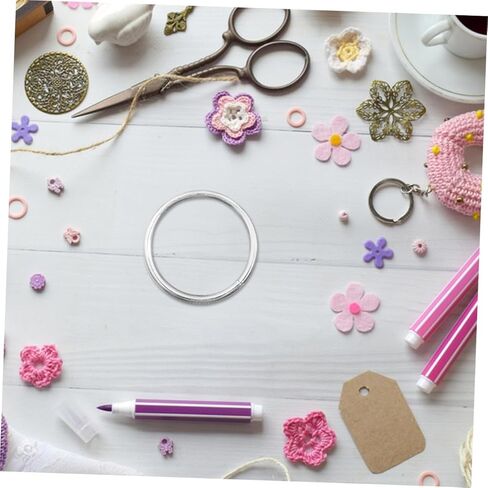 Artibetter 20pcs Metal Craft Hoops Iron Wire Rings for DIY Dreamcatcher Floral Wreath Wall Art in Saudi Arabia