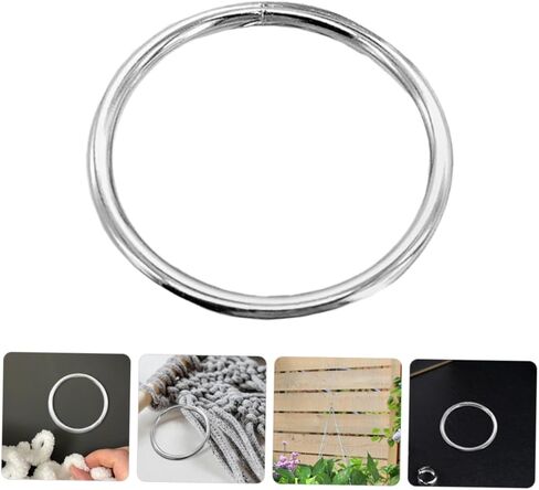 Artibetter 20pcs Metal Craft Hoops Iron Wire Rings for DIY Dreamcatcher Floral Wreath Wall Art in Saudi Arabia