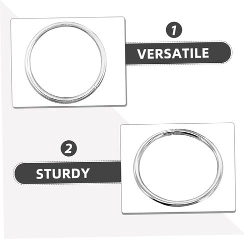 Artibetter 20pcs Metal Craft Hoops Iron Wire Rings for DIY Dreamcatcher Floral Wreath Wall Art in Saudi Arabia