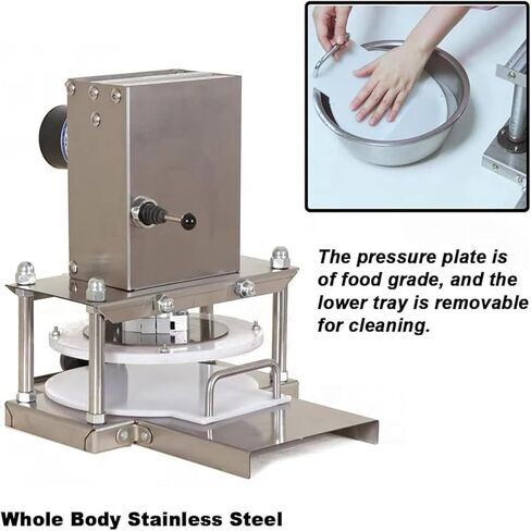 8.6inch Electric Pizza Dough Press Machine, 22cm Household Pizza Dough Pastry Stainless Steel Press Machine in Saudi Arabia
