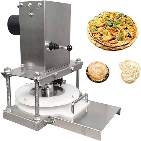 Commercial Dough Roller Sheeter,8.6inch Electric Pizza Dough Roller Machine,Automatically Suitable for Noodle Pizza Bread in Saudi Arabia
