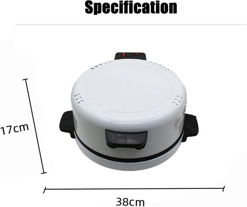 12 inch Electric Pizza Maker,Portable Countertop Pizza Oven with 230°C Fast Heating/Non Stick Surfaces/Indicator Light,Indoor Pancake Maker in Saudi Arabia