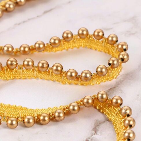 Lace Trim Vintage Beaded Garment Materials Bridal Applique Headdress Craft DIY Sewing Accessories(#H) in Saudi Arabia
