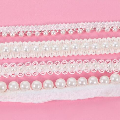 Lace Trim Vintage Beaded Garment Materials Bridal Applique Headdress Craft DIY Sewing Accessories(#H) in Saudi Arabia