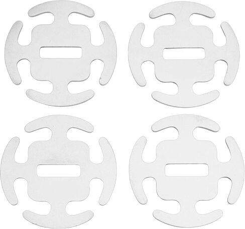 Drfeify Wind Rope Buckles, 4pcs 4cm 420 Stainless Steel Round Tent Rope Adjusters for Backpacking Camping Outdoor in Saudi Arabia