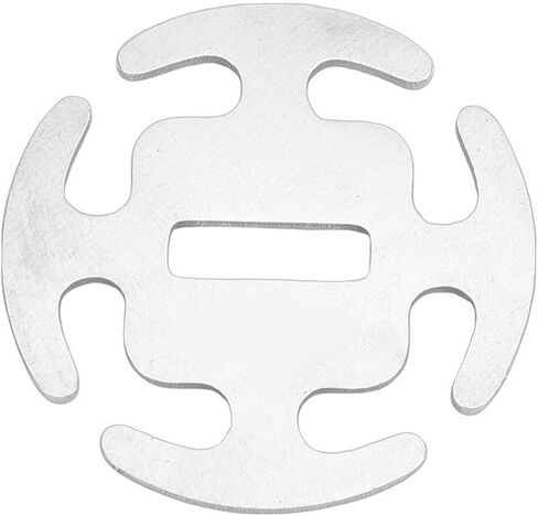 Drfeify Wind Rope Buckles, 4pcs 4cm 420 Stainless Steel Round Tent Rope Adjusters for Backpacking Camping Outdoor in Saudi Arabia