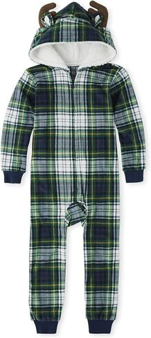 The Children's Place,Unisex Baby,Family Matching, Holiday Pajama Sets, Fleece,Red Tartan- Kids,Medium in Saudi Arabia