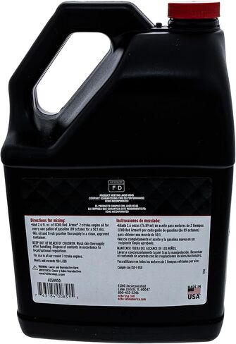 Echo 6550050 Red Armor Oil Mix 2-Cycle/2-Stroke High Performance, Semi-Synthetic, Clean and Protect Against Carbon Build Up, Outdoor Power Equipment Engine Formula 128 fl oz (1 Gal. - 4 Pack.) in Saudi Arabia