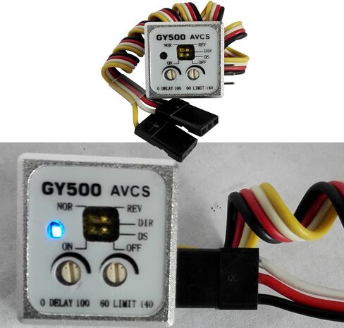 Mini Gyro Module for RC Cars Drif Helicopter, Automatic Stability Control Gyro GY500 Tail-lockers Single Axis Heading Lock in Saudi Arabia