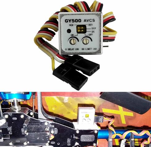 Mini Gyro Module for RC Cars Drif Helicopter, Automatic Stability Control Gyro GY500 Tail-lockers Single Axis Heading Lock in Saudi Arabia