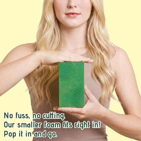 Floral Foam Blocks, Green Plant Foam,Wet & Dry Flower Foam for Fresh and Artificial Flowers,Florist Styrofoam Flower Arrangements Supplies, Decorations for Wedding, Birthdays and Garden (4) in Saudi Arabia
