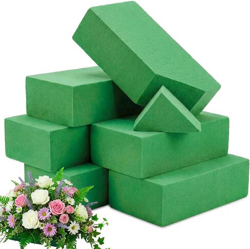 Floral Foam Blocks, Green Plant Foam,Wet & Dry Flower Foam for Fresh and Artificial Flowers,Florist Styrofoam Flower Arrangements Supplies, Decorations for Wedding, Birthdays and Garden (4) in Saudi Arabia
