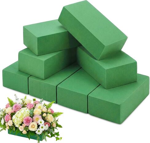 Floral Foam Blocks, Green Plant Foam,Wet & Dry Flower Foam for Fresh and Artificial Flowers,Florist Styrofoam Flower Arrangements Supplies, Decorations for Wedding, Birthdays and Garden (4) in Saudi Arabia