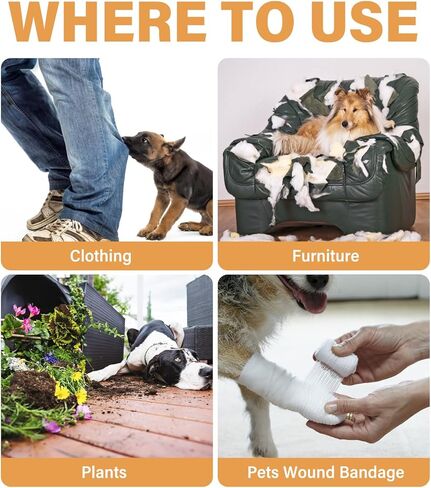 No Chew Spray for Dogs & Cats, Bitter Apple Spray for Dogs to Stop Chewing & Licking, Effective Dog Deterrent to Protect Furniture and Prevent Wound Licking, Non-Toxic, Alcohol-Free in Kuwait