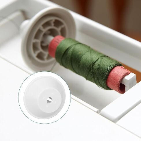 مجموعة 4 قطع من أغطية دبوس البكرة لآلات الخياطة المغنية، وأغطية بديلة بلاستيكية وملحقات أجزاء دبوس البكرة المساعدة المتوافقة مع المغني 2263 3116 3323 4423 4452 8280 (أبيض) in Kuwait