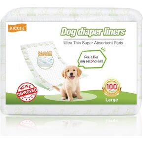 Dog Diaper Liners, 150 Count, Super Absorbent Booster Pads for Male and Female Dogs, Ultra-Thin and Breathable, Regular in Kuwait
