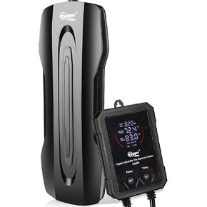 سخان حوض السمك hygger قابل للتعديل ثلاثي الطاقة، سخان خزان الأسماك الغاطس لتغيير الطاقة في أربعة فصول، مع وحدة تحكم رقمية غير طبيعية للحماية من الأخطاء في المياه العذبة المالحة (400W-800W-1200W) in Kuwait