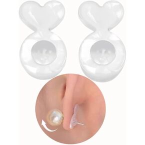 Earring Backs for Heavy Earring Support Backs 30PCS Rubber Earring Lifters for Droopy Ears Clear Earring Backs Replacements for Jewelry Bullet Earrings Back for Studs & 4PCS Ear Posts 925 Silver in Saudi Arabia