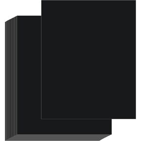 CoZyden 100 Sheets Black Cardstock 8.5 X 11, Thick Printer Paper 80lb/230 Gsm, Art Card Stock Paper Perfect for Scrapbooking, Crafts, Business Cards Invitations, Diy, Menus, Crafts, Drawing Etc in Kuwait
