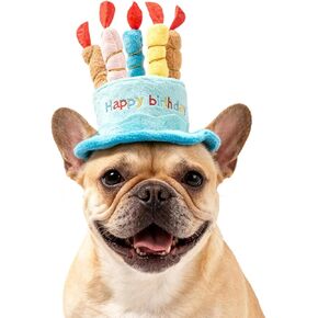 لوازم حفلات أعياد ميلاد الكلاب، قبعة الحفلات مع حزام ذقن مرن، قبعة كعكة قطيفة ناعمة، قبعة للكلاب والقطط جاهزة للصور، تناسب المقاسات الصغيرة/المتوسطة/الكبيرة، زينة وهدايا عيد ميلاد الكلاب (أزرق) in Kuwait