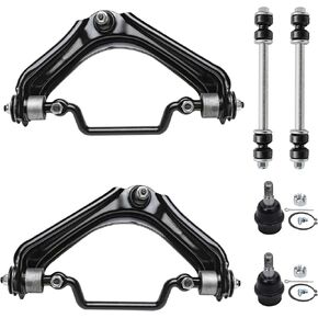 Detroit Axle - Front 6pc Suspension Kit for 2007-2012 Ford Fusion Lincoln MKZ 07-11 Mercury Milan 4 Lower Forward Rearward Control Arms 2 Upper Control Arms Ball Joints 2008 2009 2010 2011 Replacement in Saudi Arabia