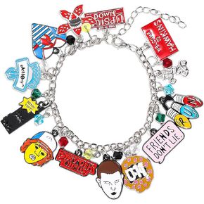 AICase for Stranger Merch Thing هدايا ألعاب أساور مستوحاة من قميص Demogorgon ملصق ملصقات أشياء أصدقاء لا يكذبون هدايا مجوهرات لعيد ميلاد المعجبين in Kuwait