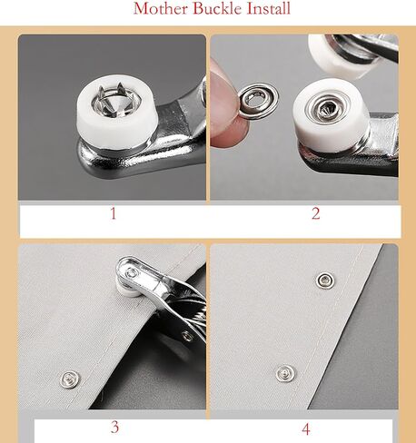 Snap Button Kit Sets, 100 Pair Colorful 5 Claw Buckle with 6 Inch Plier and Alloy Stick for Clothing Leather Crafting Sewing (1) in Kuwait