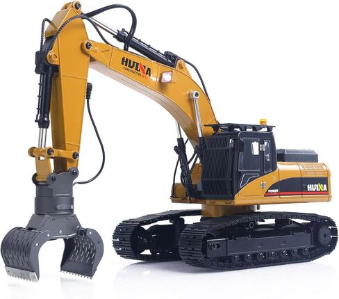 TOUCAN RC HOBBY US متوفر في المخزون 1/14 نموذج حفارة معدنية HUINA ترقية جديدة 580 مركبة هندسية الكرة الكهربائية المنتزع 360 أضواء صوت مخلب القص الدوارة للأعمار من 14 عامًا فما فوق هدية in Kuwait