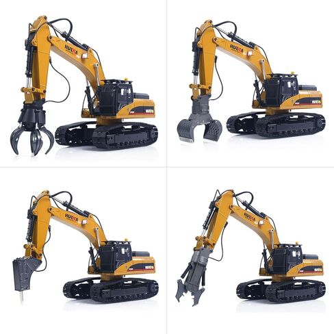 TOUCAN RC HOBBY US متوفر في المخزون 1/14 نموذج حفارة معدنية HUINA ترقية جديدة 580 مركبة هندسية الكرة الكهربائية المنتزع 360 أضواء صوت مخلب القص الدوارة للأعمار من 14 عامًا فما فوق هدية in Kuwait