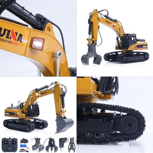 TOUCAN RC HOBBY US متوفر في المخزون 1/14 نموذج حفارة معدنية HUINA ترقية جديدة 580 مركبة هندسية الكرة الكهربائية المنتزع 360 أضواء صوت مخلب القص الدوارة للأعمار من 14 عامًا فما فوق هدية in Kuwait