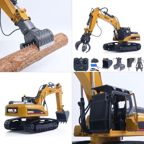TOUCAN RC HOBBY US متوفر في المخزون 1/14 نموذج حفارة معدنية HUINA ترقية جديدة 580 مركبة هندسية الكرة الكهربائية المنتزع 360 أضواء صوت مخلب القص الدوارة للأعمار من 14 عامًا فما فوق هدية in Kuwait