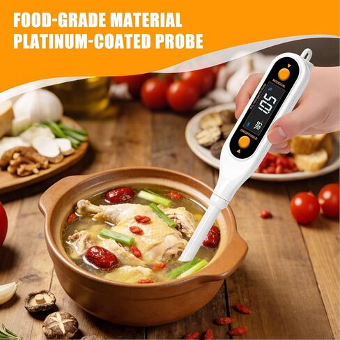 Diydeg Digital Salinity Meter for Saltwater Aquarium, 5 in 1 Salinity PH Temp EC and TDS Meter with Led Display, Digital Hydrometer Analysis, Water Quality Tester for Food in Saudi Arabia