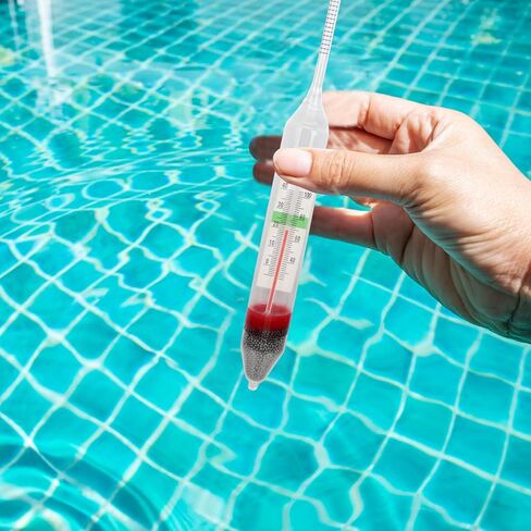 High Precision Aquarium Salinity Hydrometer and Temperature Meter Set, Glass Densitometer for Saltwater Fish Tank, Large and Small Size for Aquaculture Water Testing in Saudi Arabia