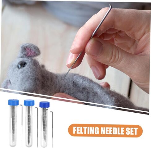 Felting Kit with Punch Needles Wool Felt Poking Needle Set for Craft Materials DIY Felting Wool Tools Embroidery Punch Needle Set for Beginners in Saudi Arabia
